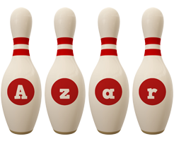 Azar bowling-pin logo