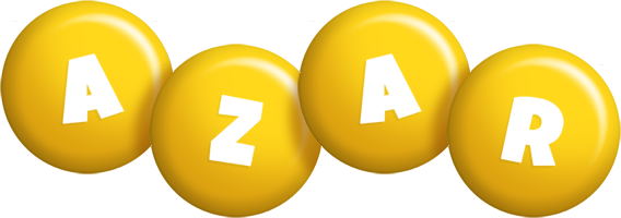 Azar candy-yellow logo