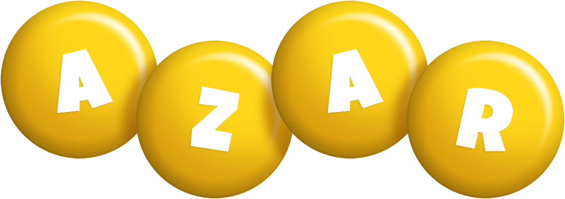 Azar candy-yellow logo