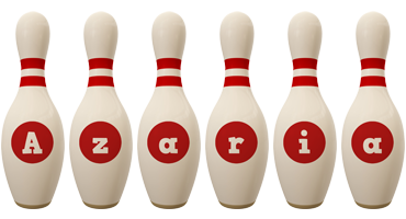 Azaria bowling-pin logo