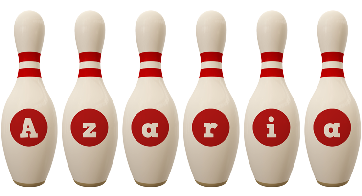 Azaria bowling-pin logo