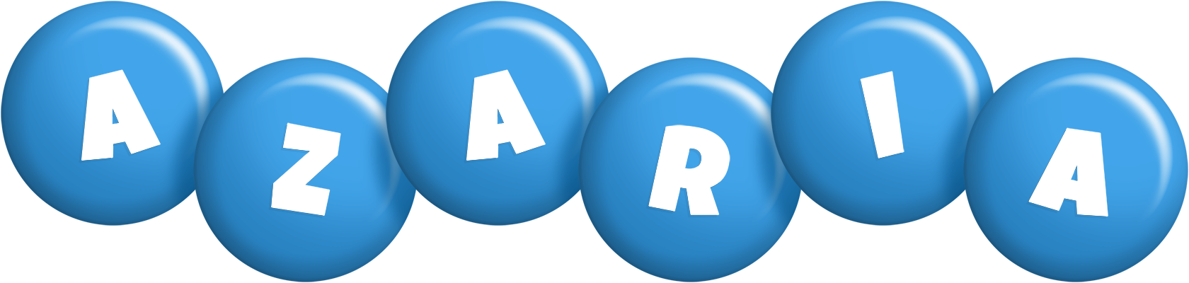 Azaria candy-blue logo