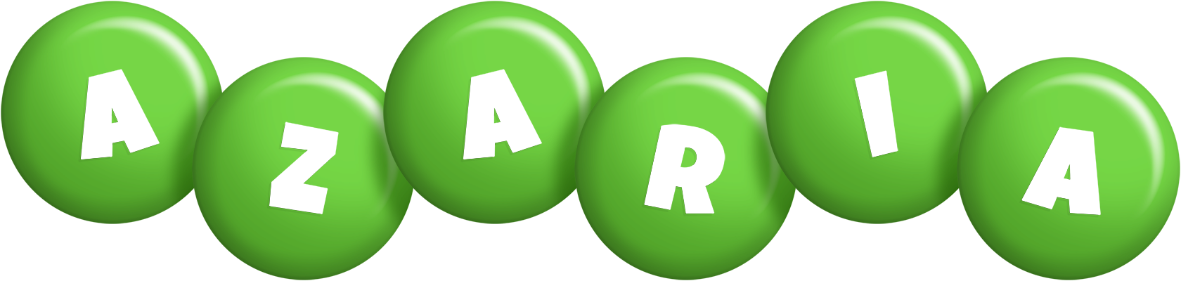 Azaria candy-green logo