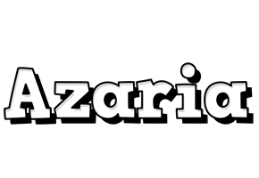 Azaria snowing logo