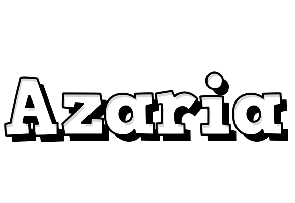 Azaria snowing logo