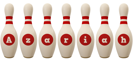 Azariah bowling-pin logo