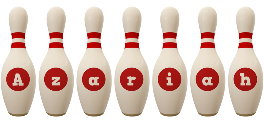 Azariah bowling-pin logo