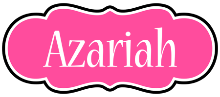 Azariah invitation logo