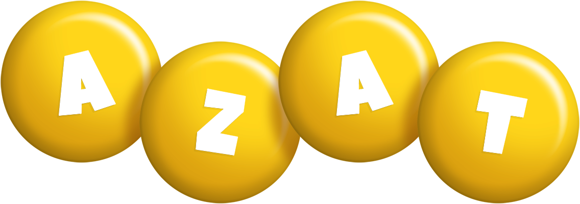 Azat candy-yellow logo