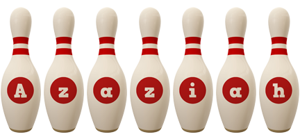 Azaziah bowling-pin logo