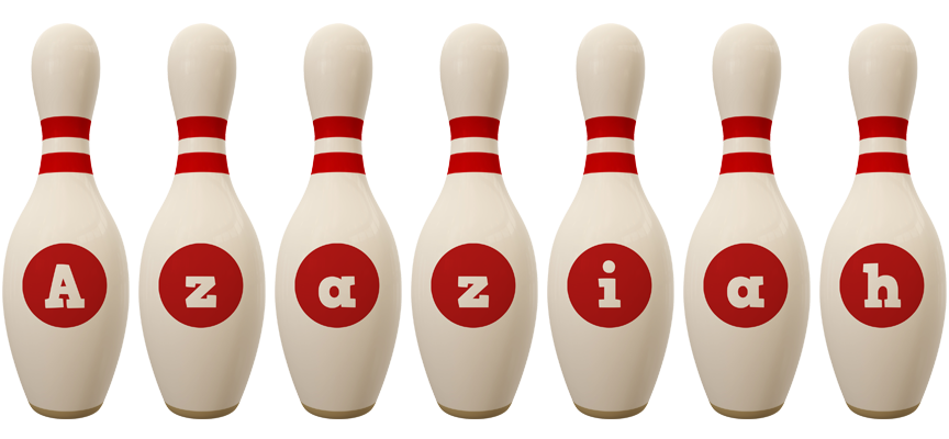 Azaziah bowling-pin logo