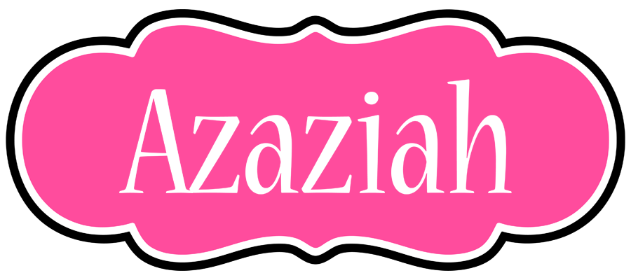 Azaziah invitation logo