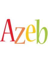 Azeb birthday logo