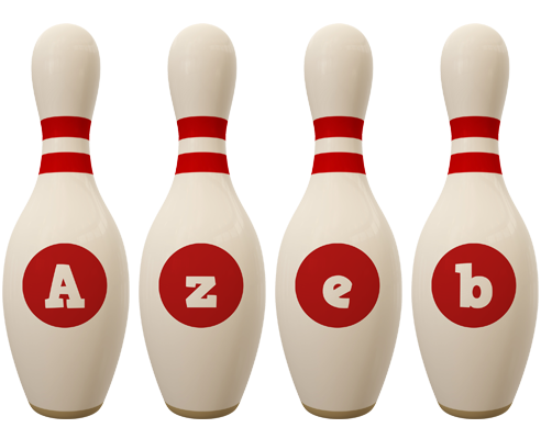 Azeb bowling-pin logo