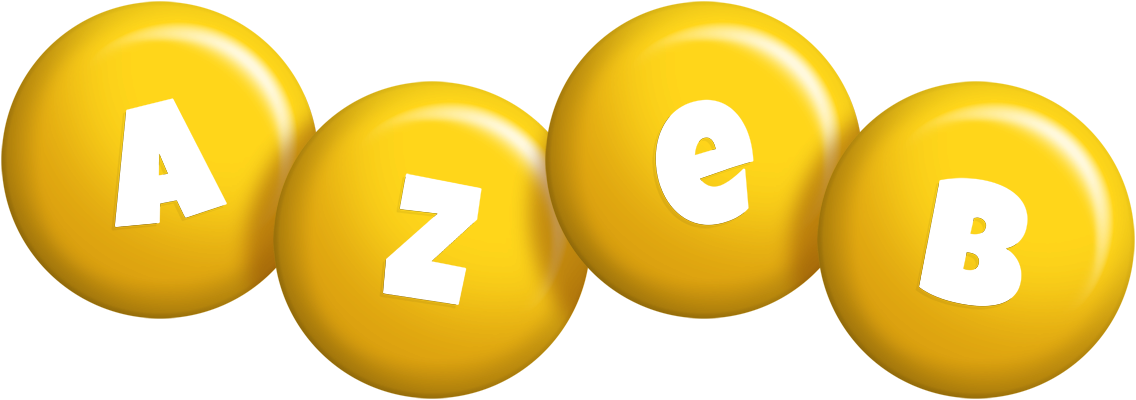 Azeb candy-yellow logo