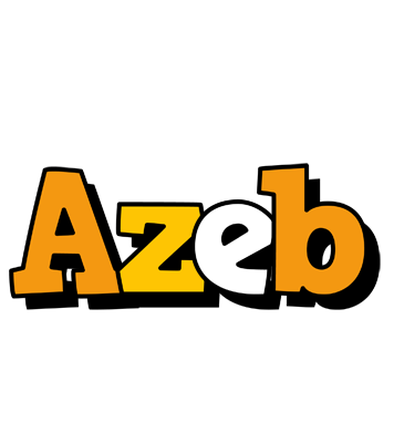 Azeb cartoon logo