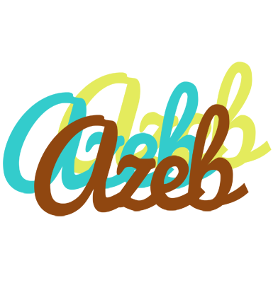 Azeb cupcake logo