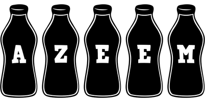 Azeem bottle logo