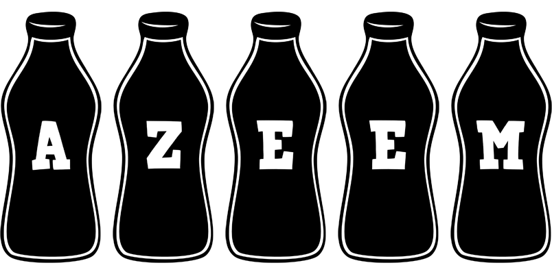 Azeem bottle logo