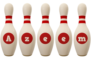 Azeem bowling-pin logo