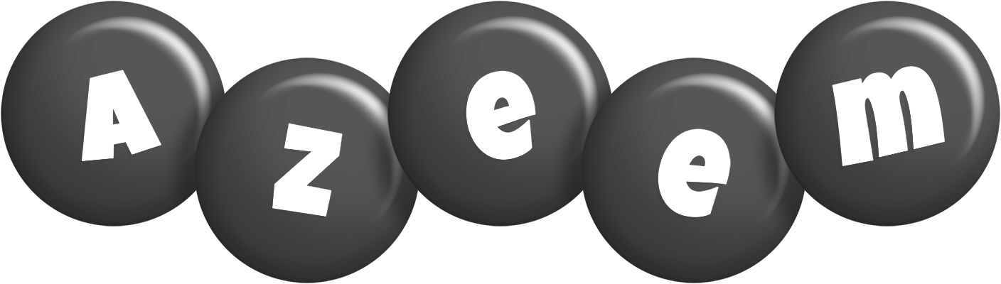 Azeem candy-black logo