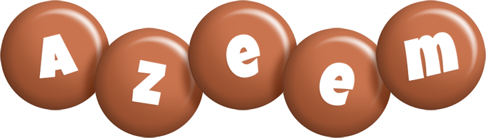 Azeem candy-brown logo