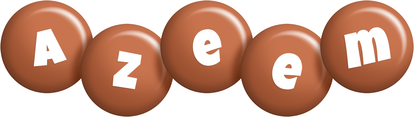 Azeem candy-brown logo