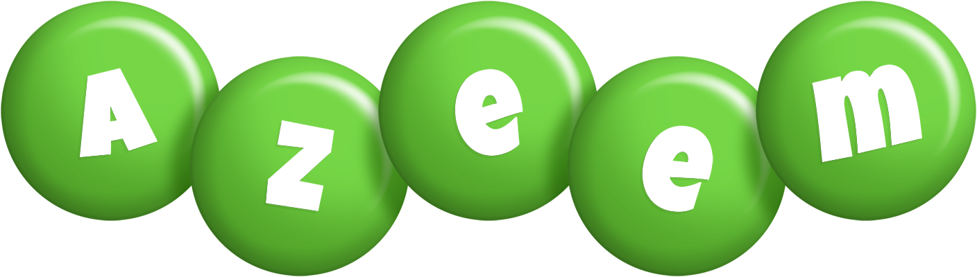 Azeem candy-green logo