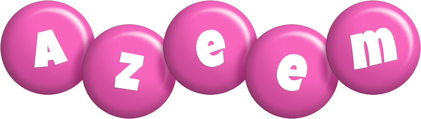Azeem candy-pink logo
