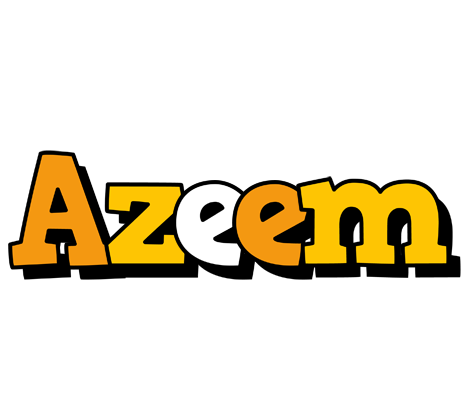 Azeem cartoon logo