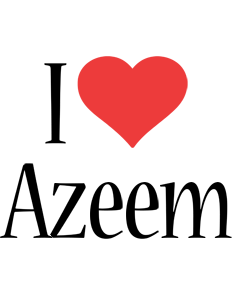 Azeem i-love logo