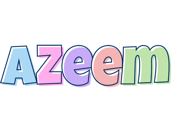 Azeem pastel logo