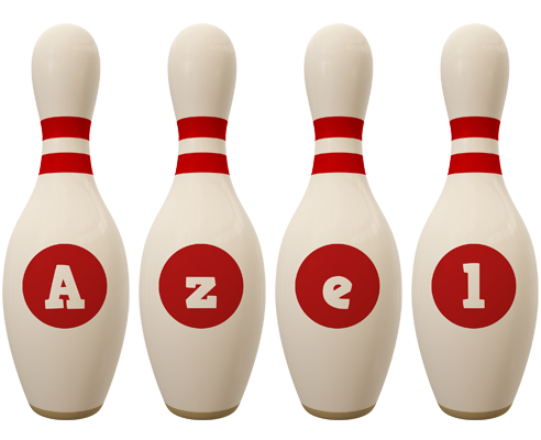 Azel bowling-pin logo