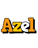 Azel cartoon logo