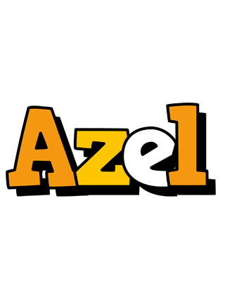 Azel cartoon logo
