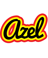 Azel flaming logo