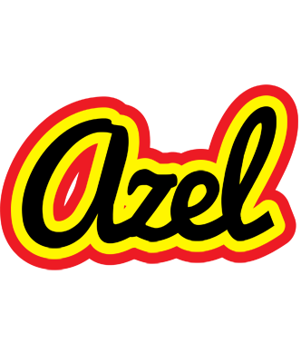 Azel flaming logo