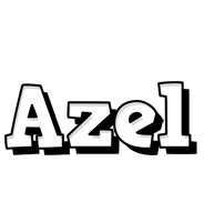 Azel snowing logo