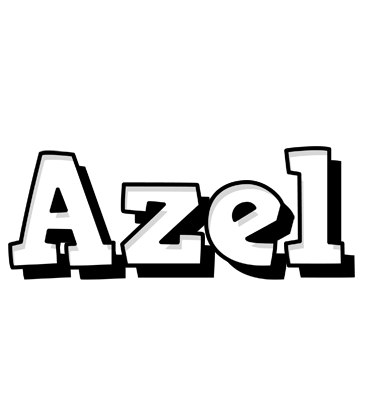 Azel snowing logo