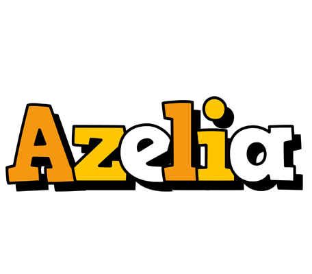 Azelia cartoon logo