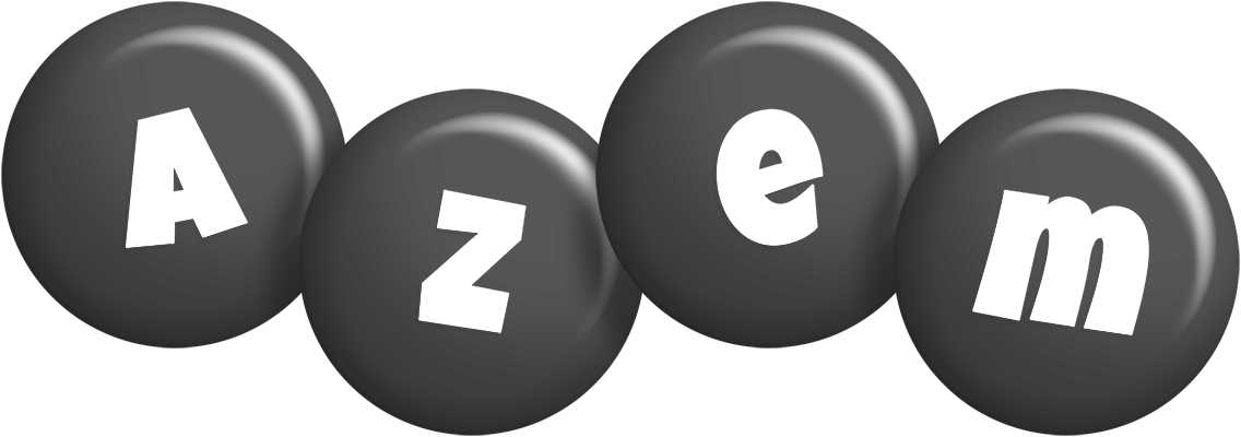 Azem candy-black logo
