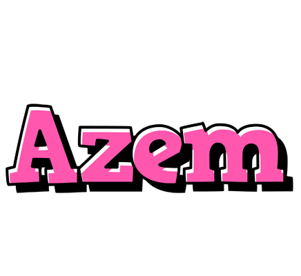 Azem girlish logo