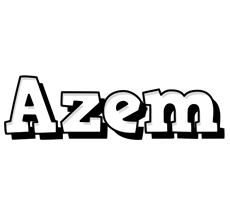 Azem snowing logo