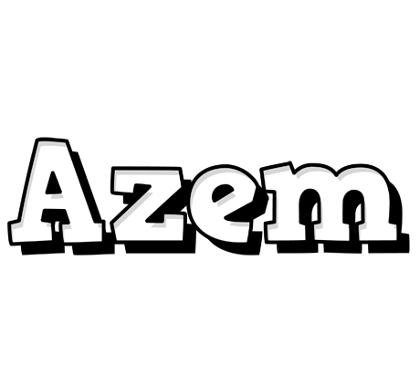 Azem snowing logo