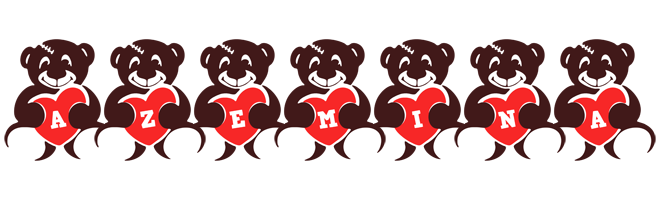 Azemina bear logo