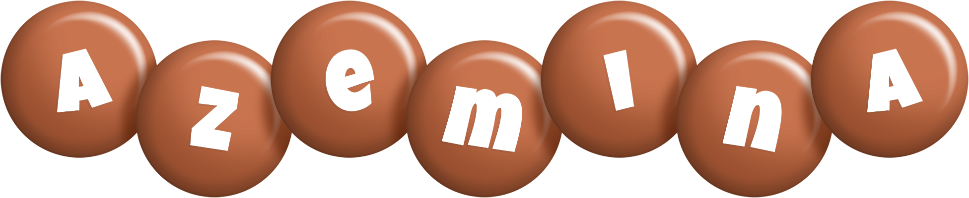 Azemina candy-brown logo