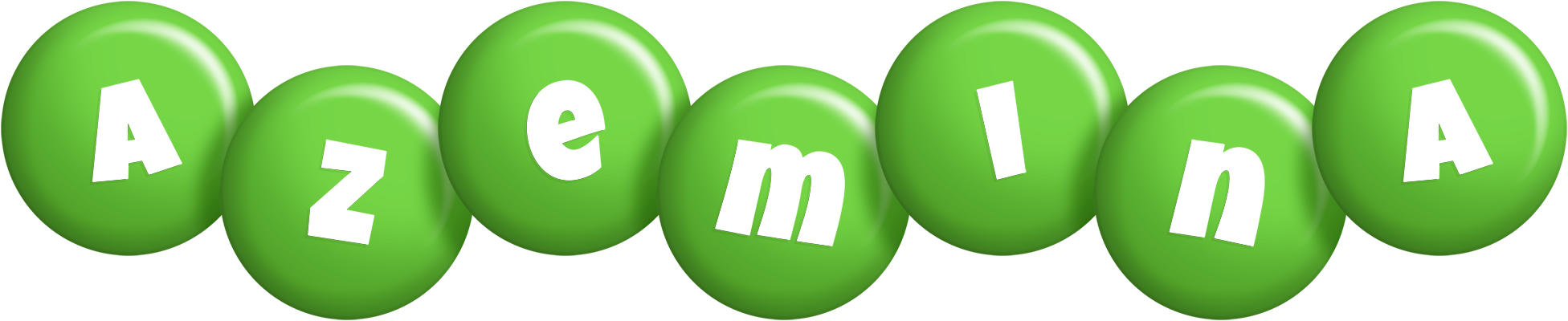Azemina candy-green logo