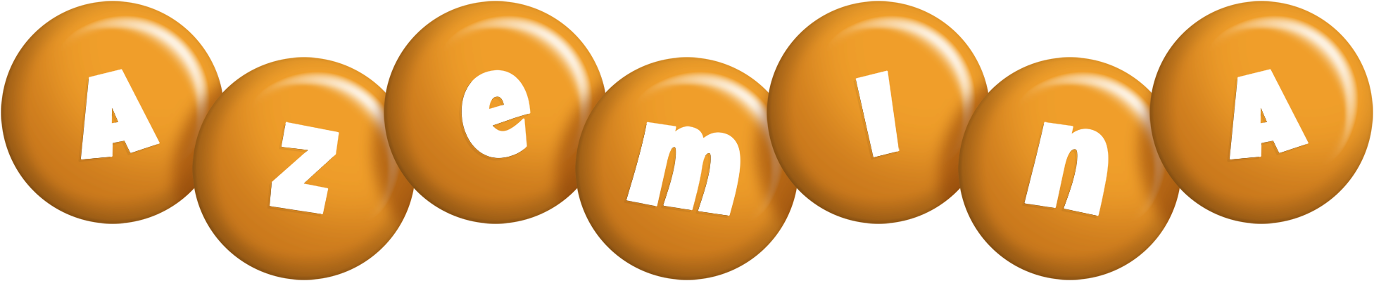 Azemina candy-orange logo