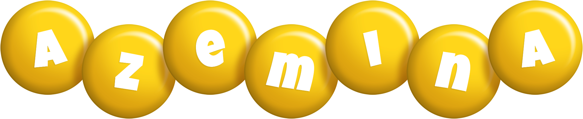Azemina candy-yellow logo
