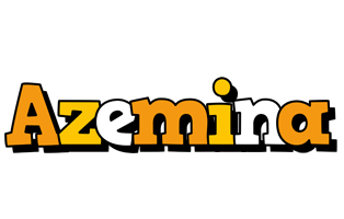 Azemina cartoon logo